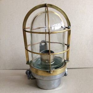 Brass Caged Ship's Passage Light