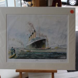 RMS Titanic with Tug - unmounted version for sale