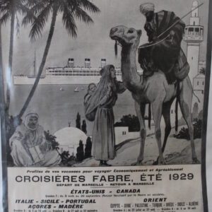 Croisieres Fabre 1929 Poster
